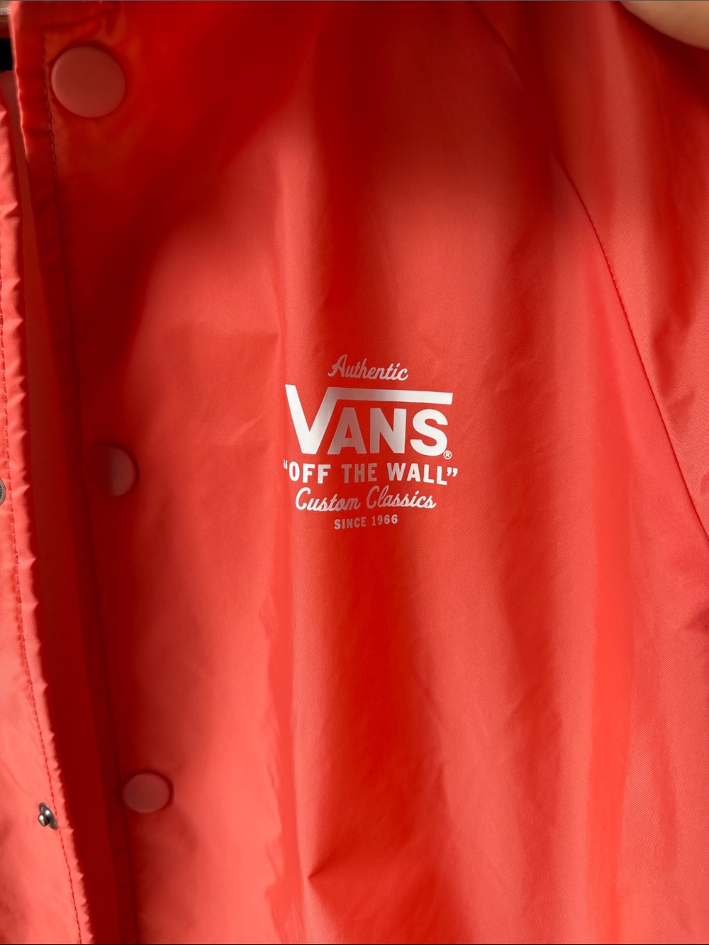 Vans peach/orange Coach Jacket - Picture 2 of 5